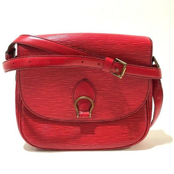 Handbag Louis Vuitton Saint Cloud M52197 Castilian Red Epi 121060300